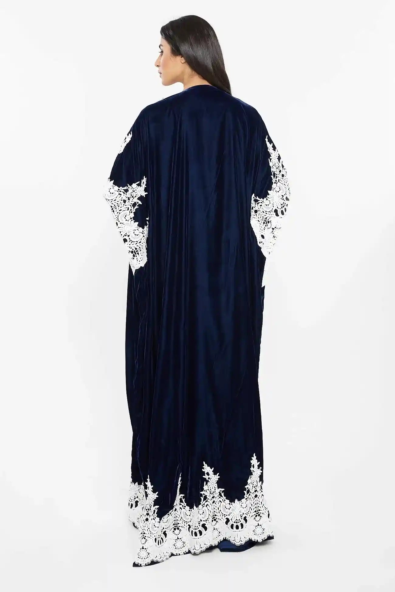 Nukhbaa Womens Premium Abaya Made With Fine Fabric, Comes With Matching Hijab AJ64A Hijab - Safqqa Egypt