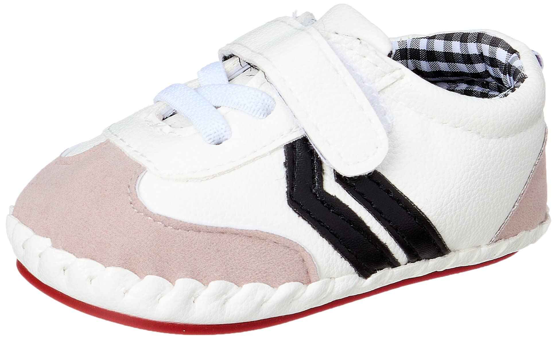 Mix and Max Chevron-Stripe Velcro-Strap Low-Top Lace-Up Shoes for Boys - Safqqa Egypt