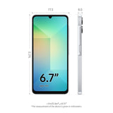 Samsung Galaxy A06 Dual Sim 4GB RAM 64GB Storage Android Smartphone, 6.7-Inch Screen Size, Light Blue- 1 Year Warranty/Local Version