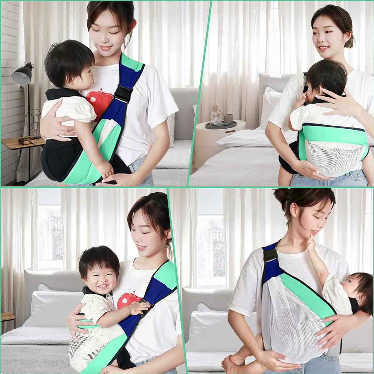 حامل الأطفال جينيريك هانسو مصمم خصيصًا من حديثي الولادة حتى مرحلة الطفولة، ليمنح الأم وطفلها الراحة والأمان. مصنوع من قطن ممشط قابل للتنفس لضمان التهوية والنعومة - بدون بوكس