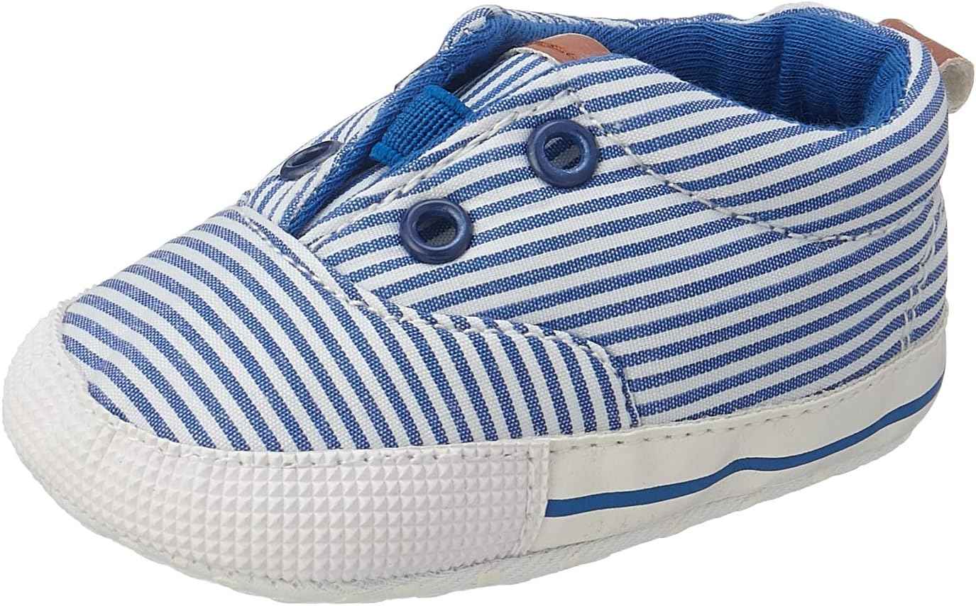 Mix and max elastic-insert striped low-top slip-on shoes for boys - Safqqa Egypt