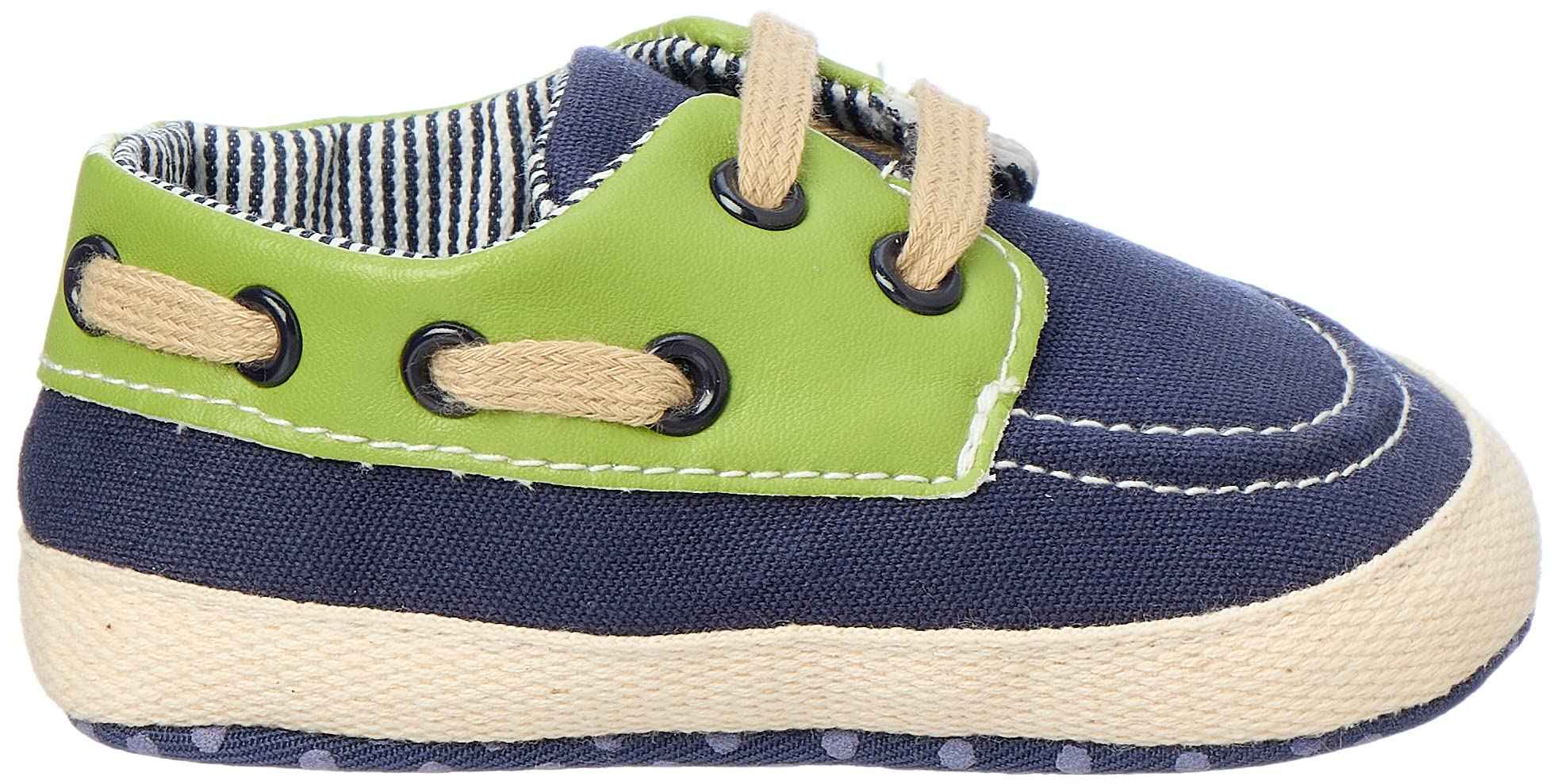 Mix and Max Contrast Stitching Low-Top Lace-Up Boat Shoes for Boys - Safqqa Egypt