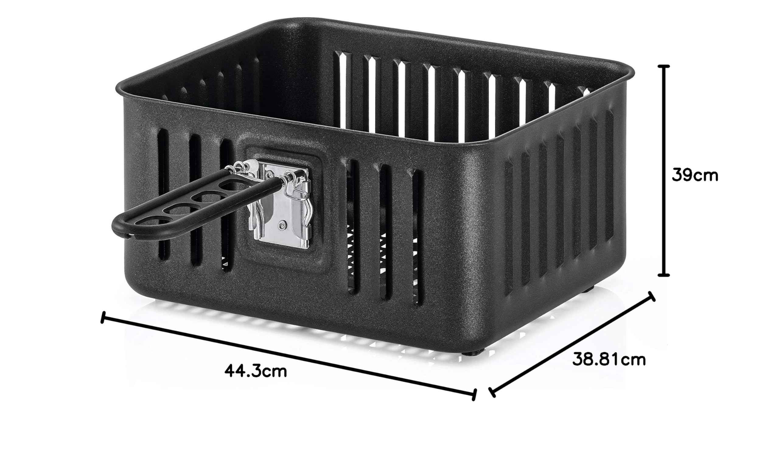Black+Decker Digital Air Fryer Oven Digital Temperature Control 10 Preset Programs 12L Silver - 220V Supply Voltage and 50Hz - Have Scratches - Safqqa Egypt
