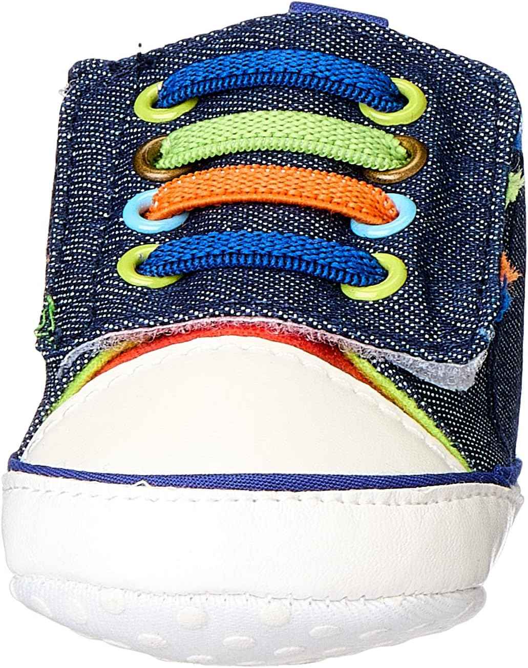Mix and max contrast-lace football-patch high-top velcro-strap shoes for boys - Safqqa Egypt