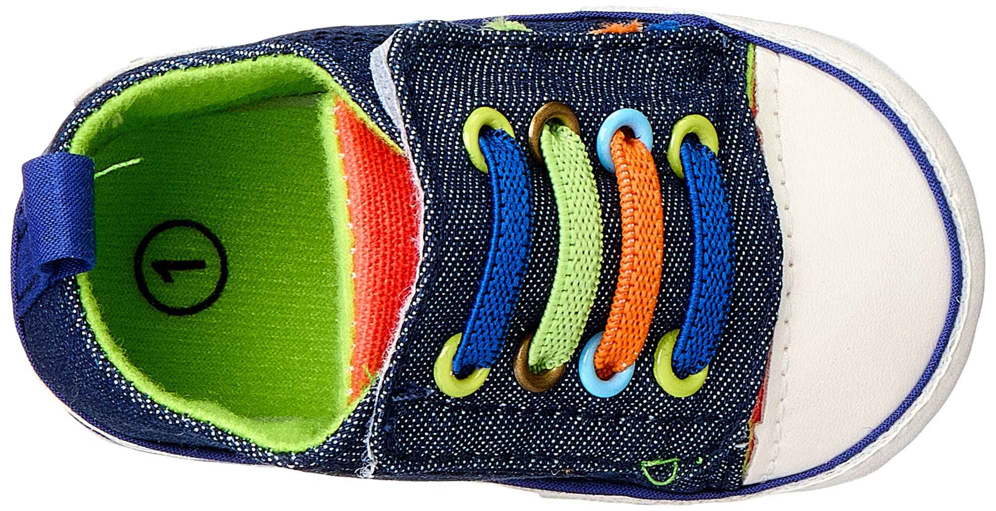 Mix and max contrast-lace football-patch high-top velcro-strap shoes for boys - Safqqa Egypt