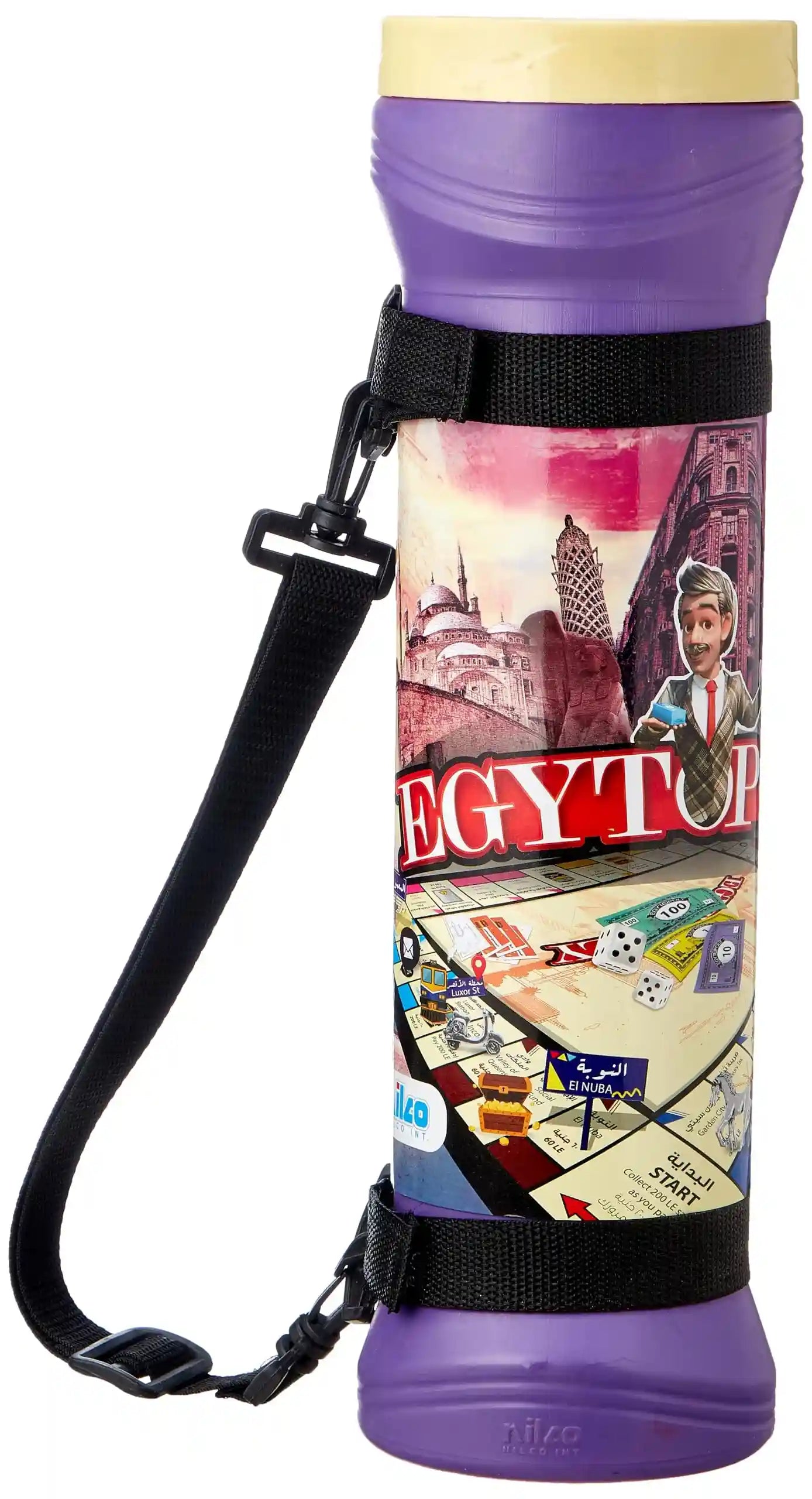Nilco Toys Cylinder Egytopoly - Large, Grey, RXZER23 - Safqqa Egypt