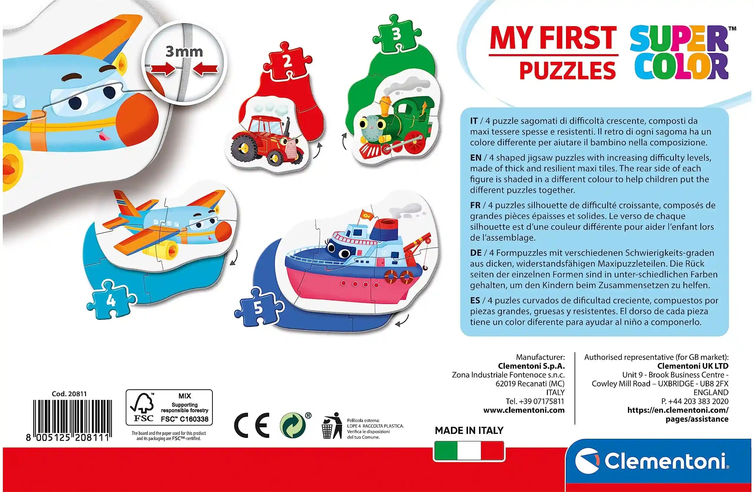 Clementoni Puzzle My First Transportation - Safqqa Egypt