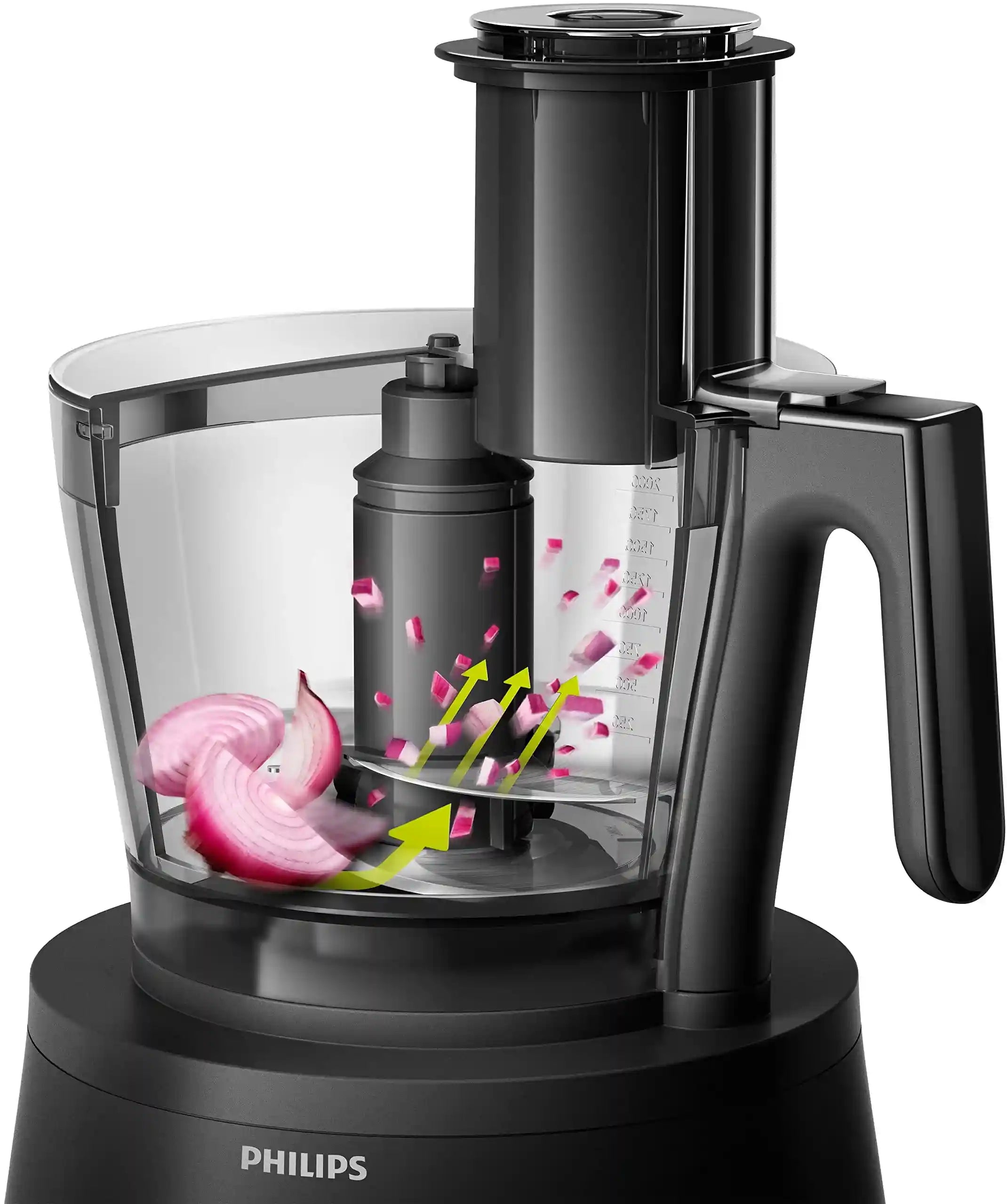 Philips 7000 Series Food Processor – 1300W, 3-in-1 Compact Setup, 3.4L Bowl, XXL 18cm Discs, PowerChop – Model HR7776/90 – Minor Scratch (Fully Functional) - Safqqa Egypt