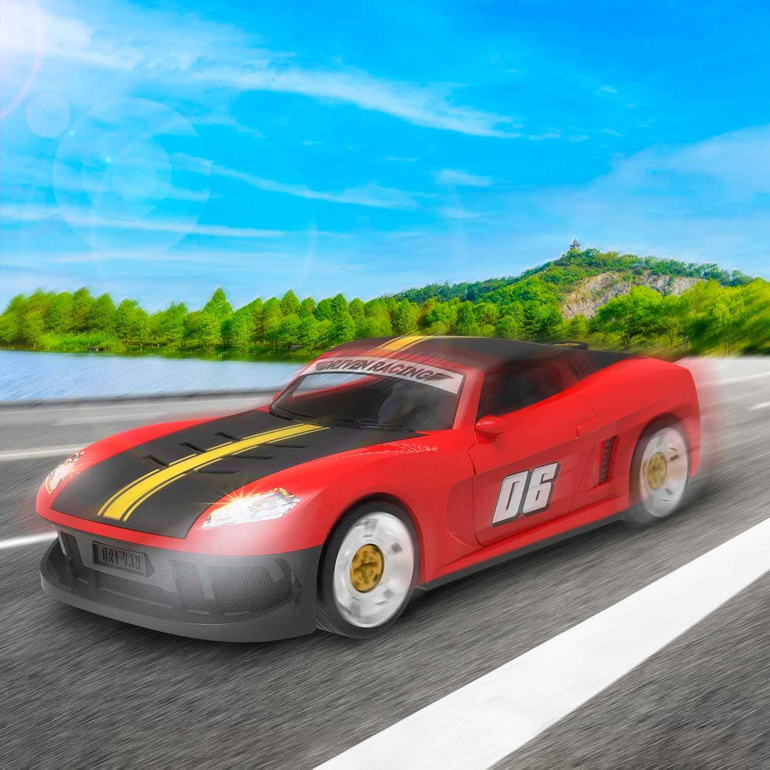 Driven by Battat Take-Apart Sports Car Toy with Accessories - Safqqa Egypt