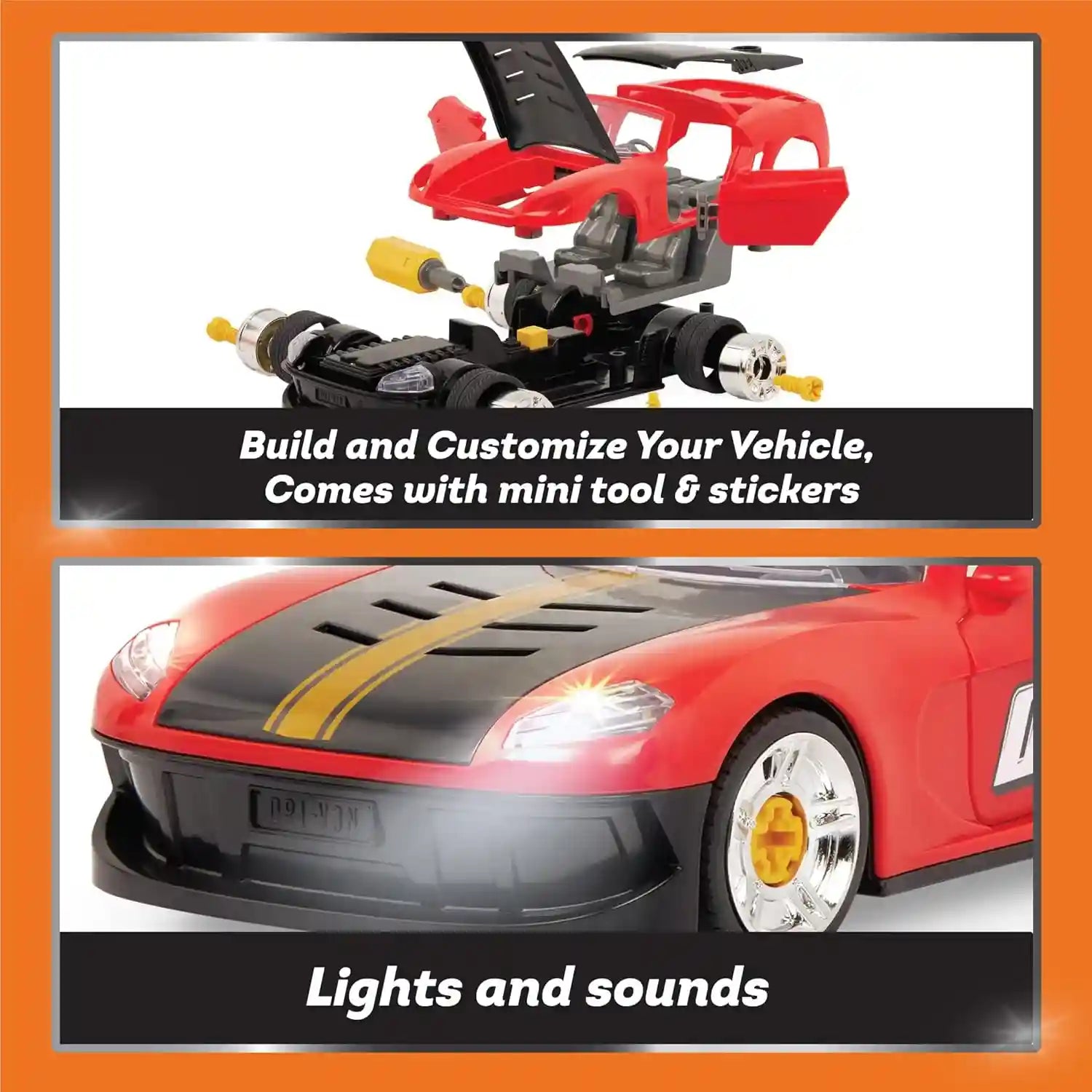 Driven by Battat Take-Apart Sports Car Toy with Accessories - Safqqa Egypt