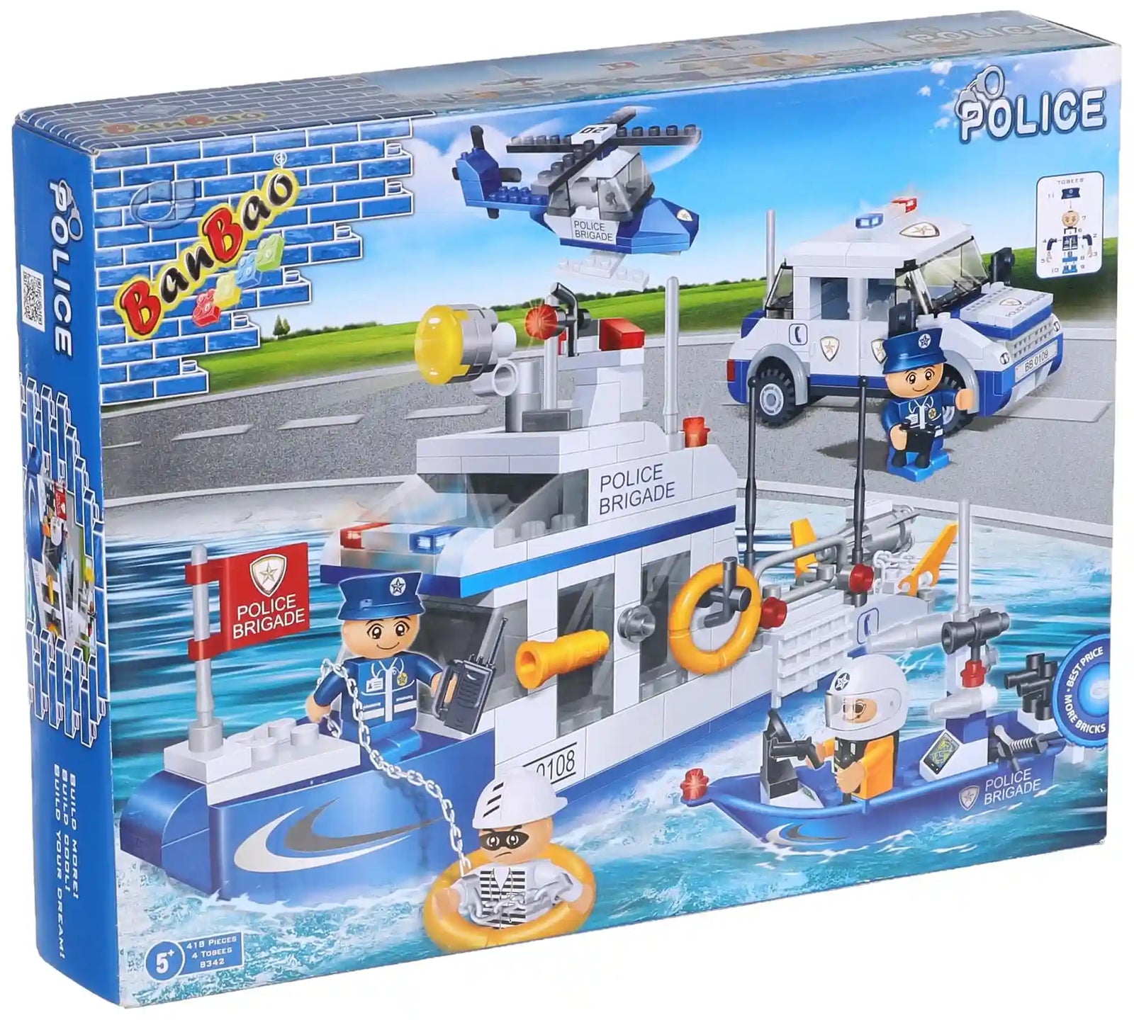 BanBao - Police Series Building Set 418 Pieces - Safqqa Egypt