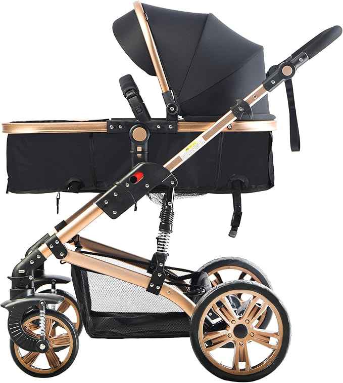 Teknum 3 in 1 Pram stroller - Black - Damage box - Safqqa Egypt