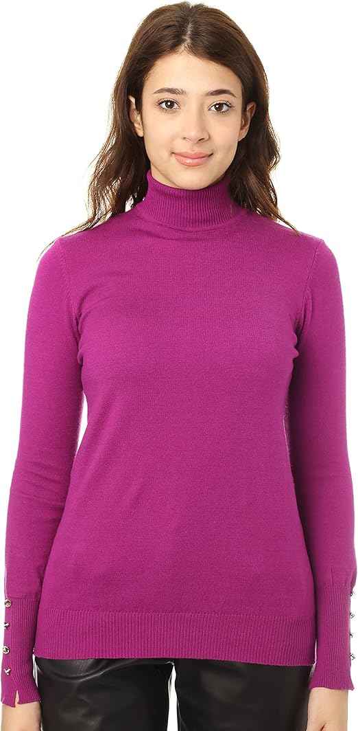 Carina Slim Fit Turtle-Neck Pullover for Women - Safqqa Egypt