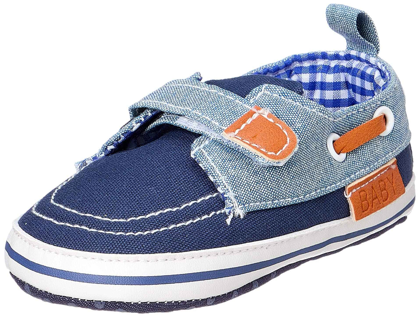 Mix & Max Canvas Velcro-Strap Shoes for Boys - Blue - Safqqa Egypt