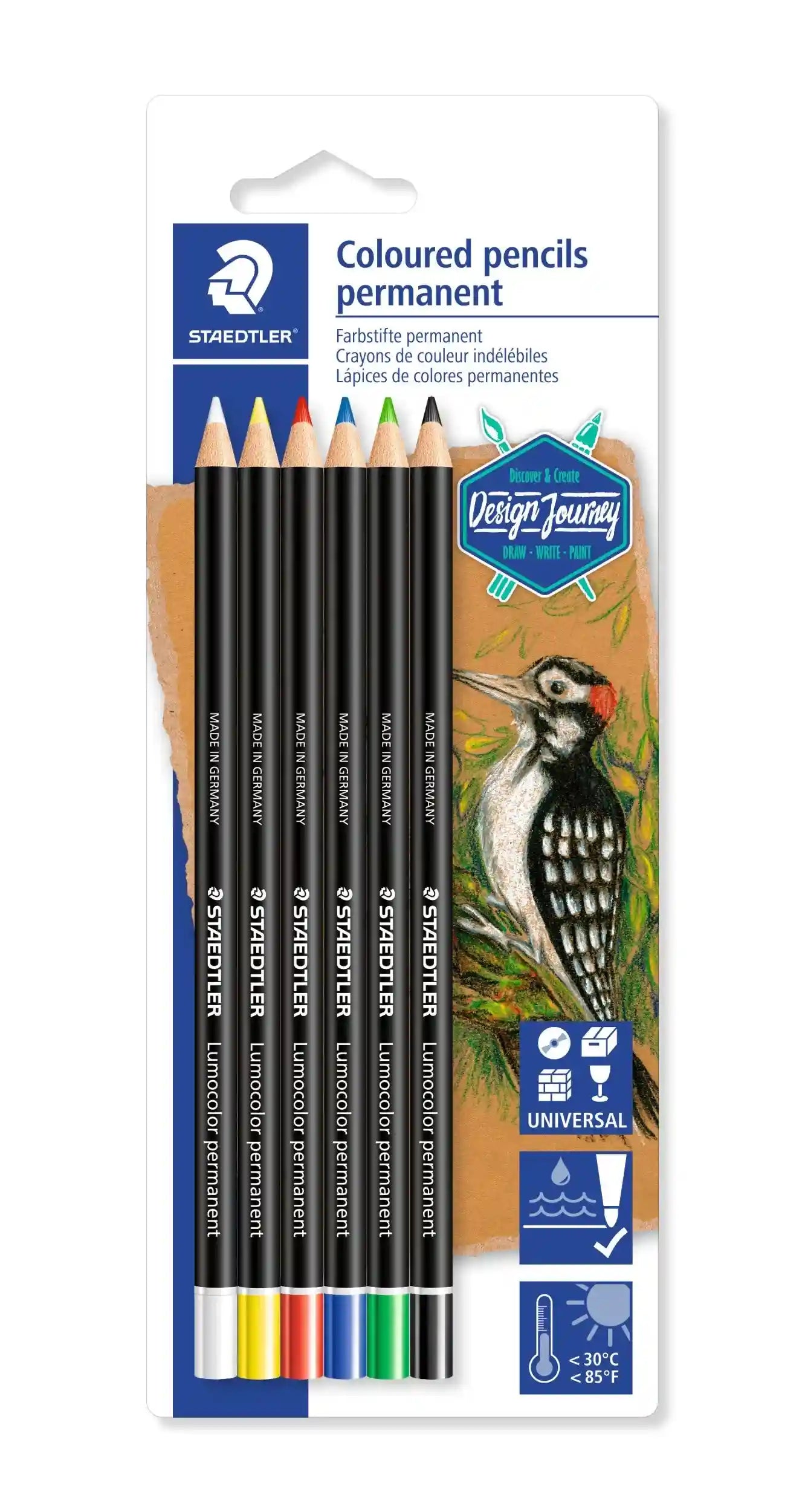Staedtler Permanent Coloring Pencils - 6 Pieces - Safqqa Egypt