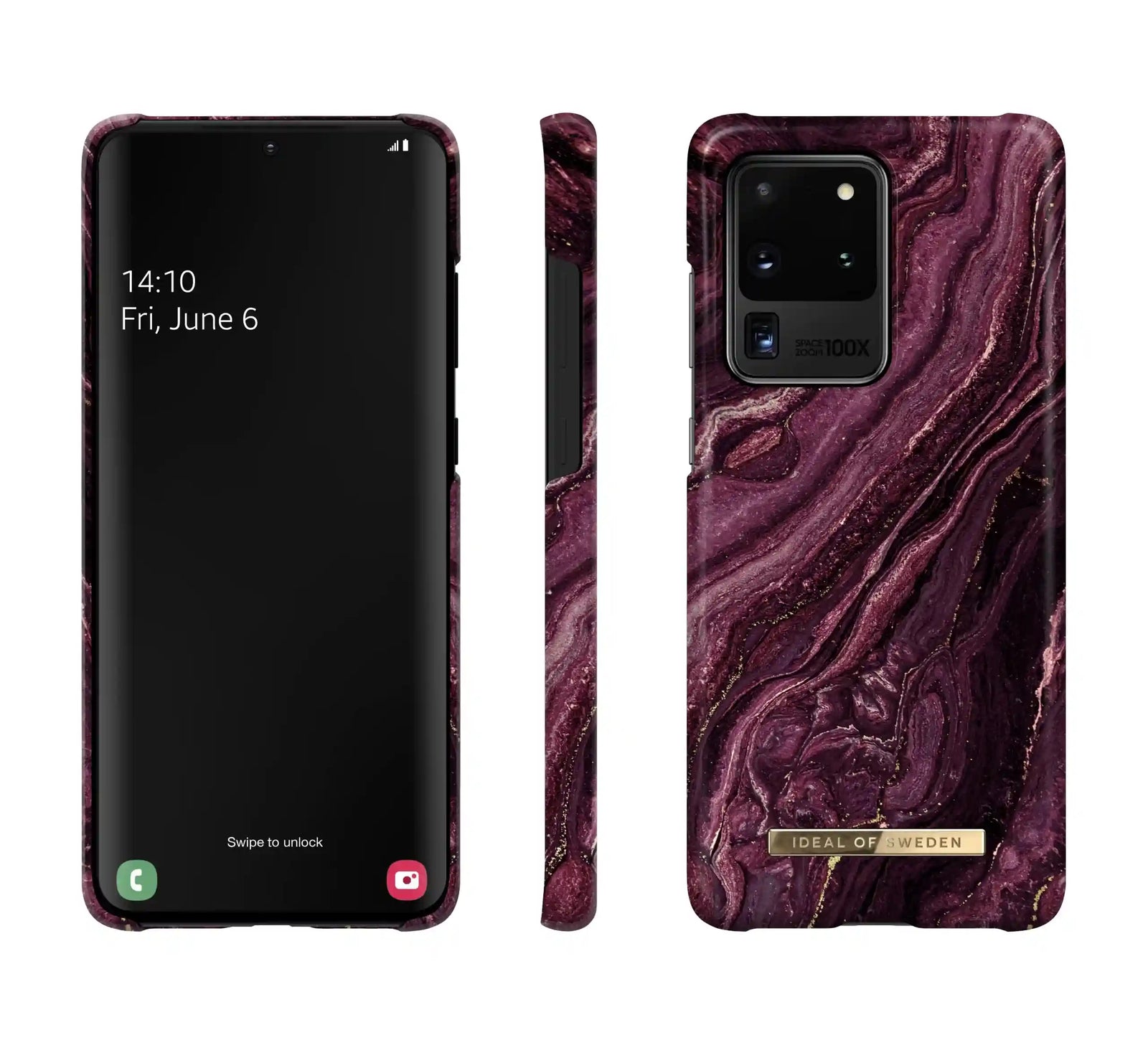 IDEAL OF SWEDEN Fashion case galaxy s20u golden plum - Safqqa Egypt