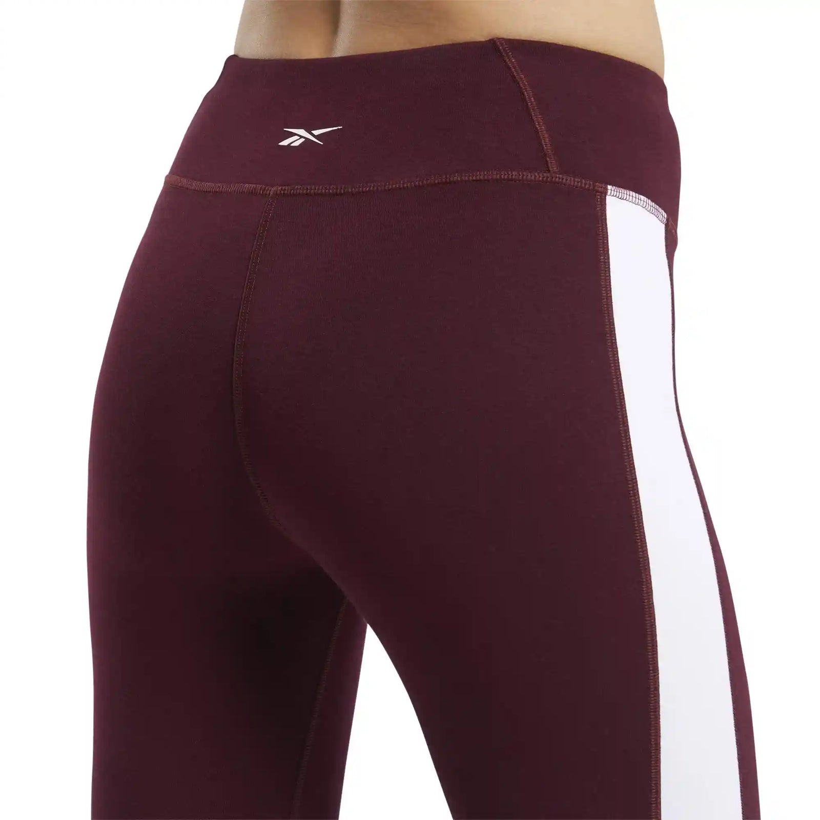 Reebok Legging femme Training Essentials Linear Logo, Dark Red - Safqqa Egypt