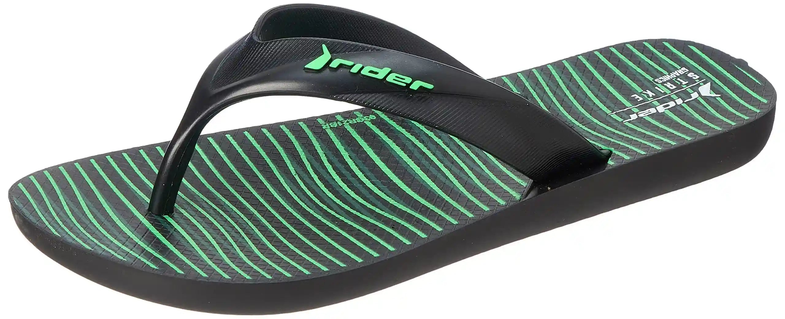 Rider Flip-Flop - Black/Black/Green - Safqqa Egypt
