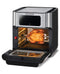 Black+Decker Digital Air Fryer Oven Digital Temperature Control 10 Preset Programs 12L Silver - 220V Supply Voltage and 50Hz - Have Scratches - Safqqa Egypt