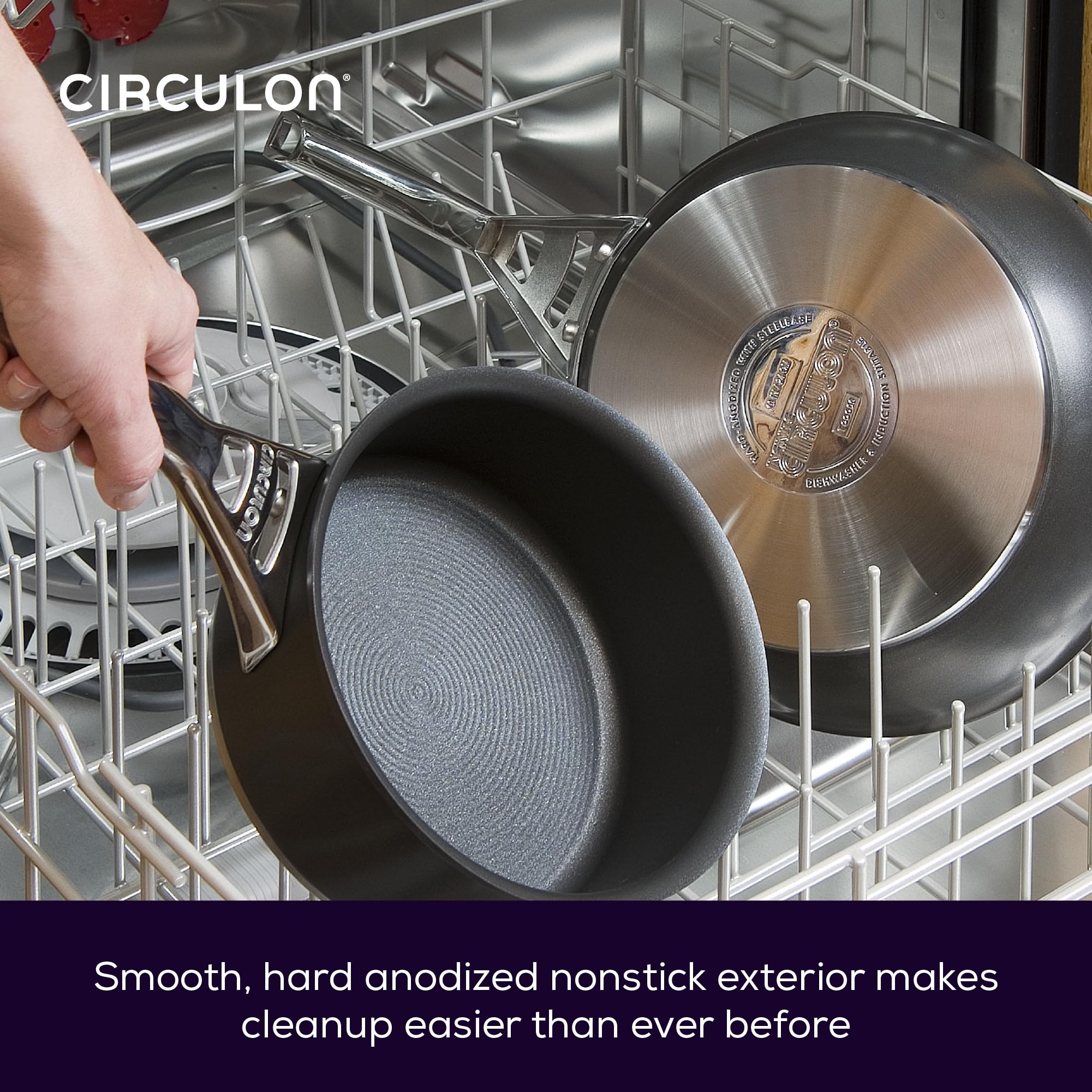 Circulon Infinite Frypan – 25 cm – Induction Non Stick Frying pan – Hard Anodized Aluminium Cookware - Safqqa Egypt