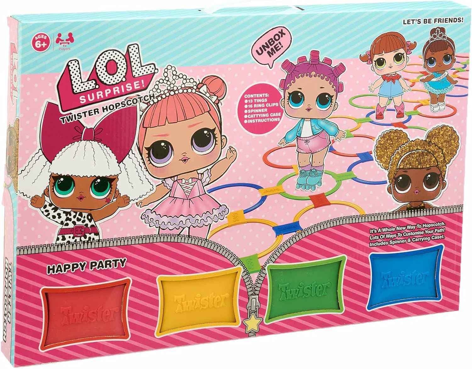 L.O.L. Surprise! LOL Twister Hopscotch Toy for Kids - 32 Pieces, SY001C - Safqqa Egypt