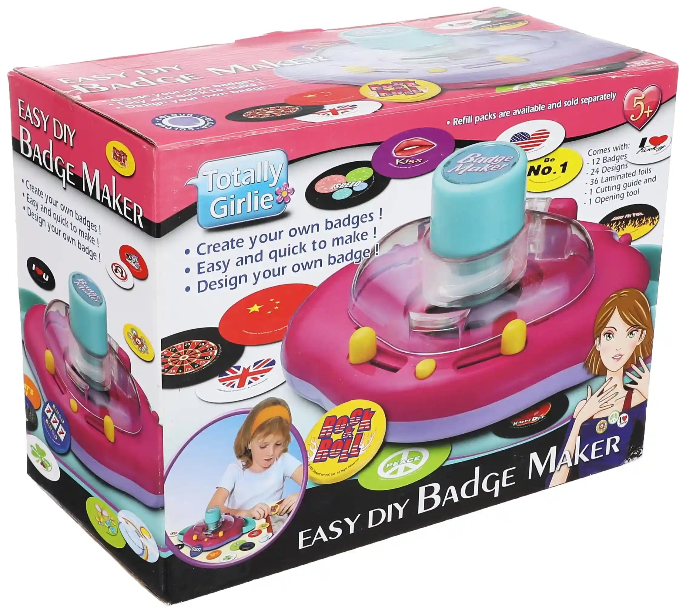 Totally Girlie Badge Maker - Create and Design Your Own Badges for Kids - Safqqa Egypt