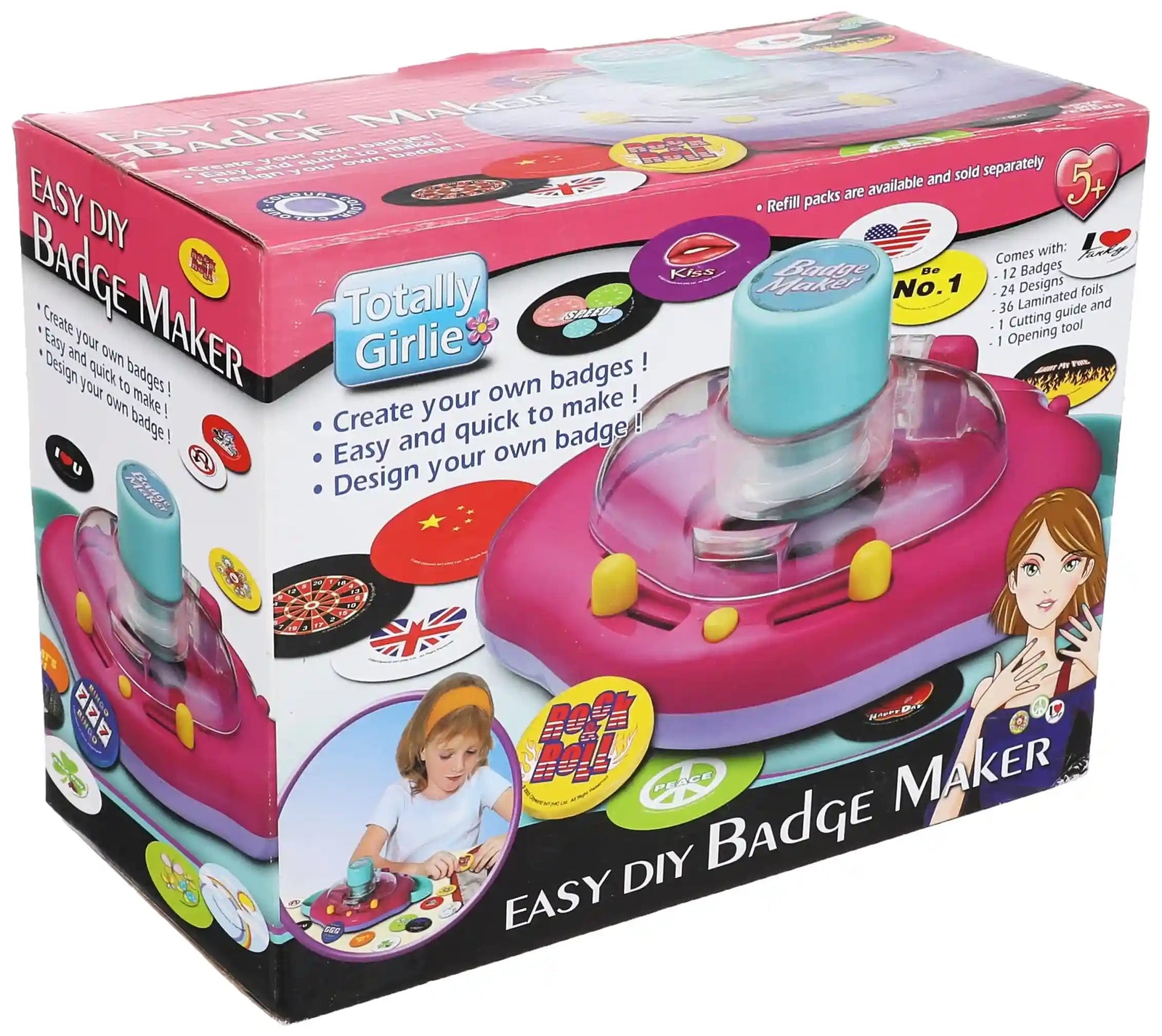 Totally Girlie Badge Maker - Create and Design Your Own Badges for Kids - Safqqa Egypt