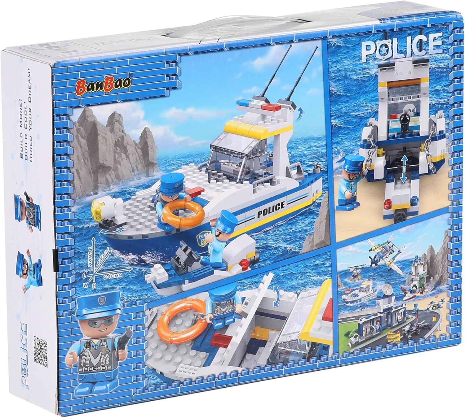 BanBao - Police Boat - 234 Pieces - Safqqa Egypt