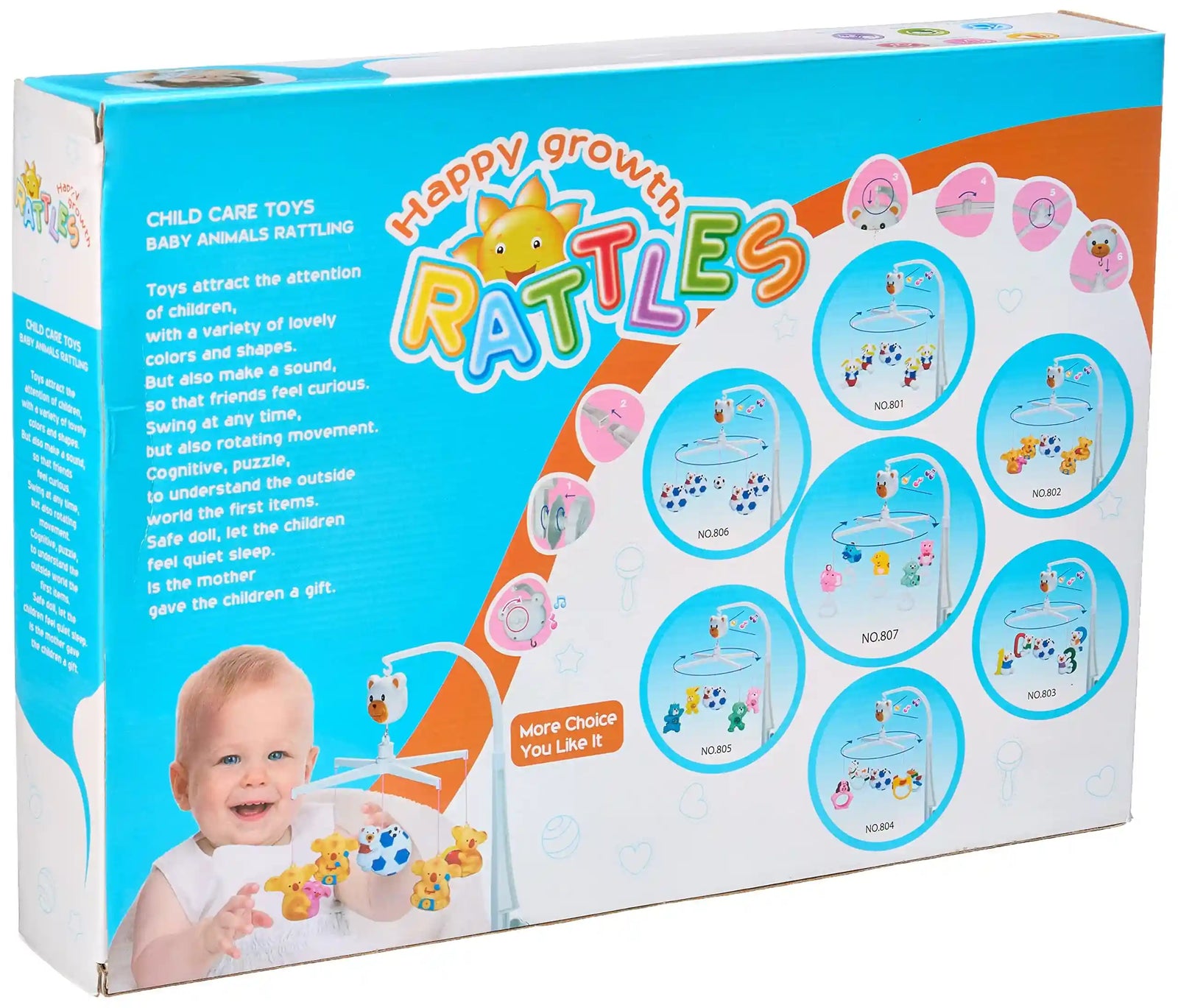 Happy growth rattles ( voice-imagine-curious-hearing)+12m - Safqqa Egypt