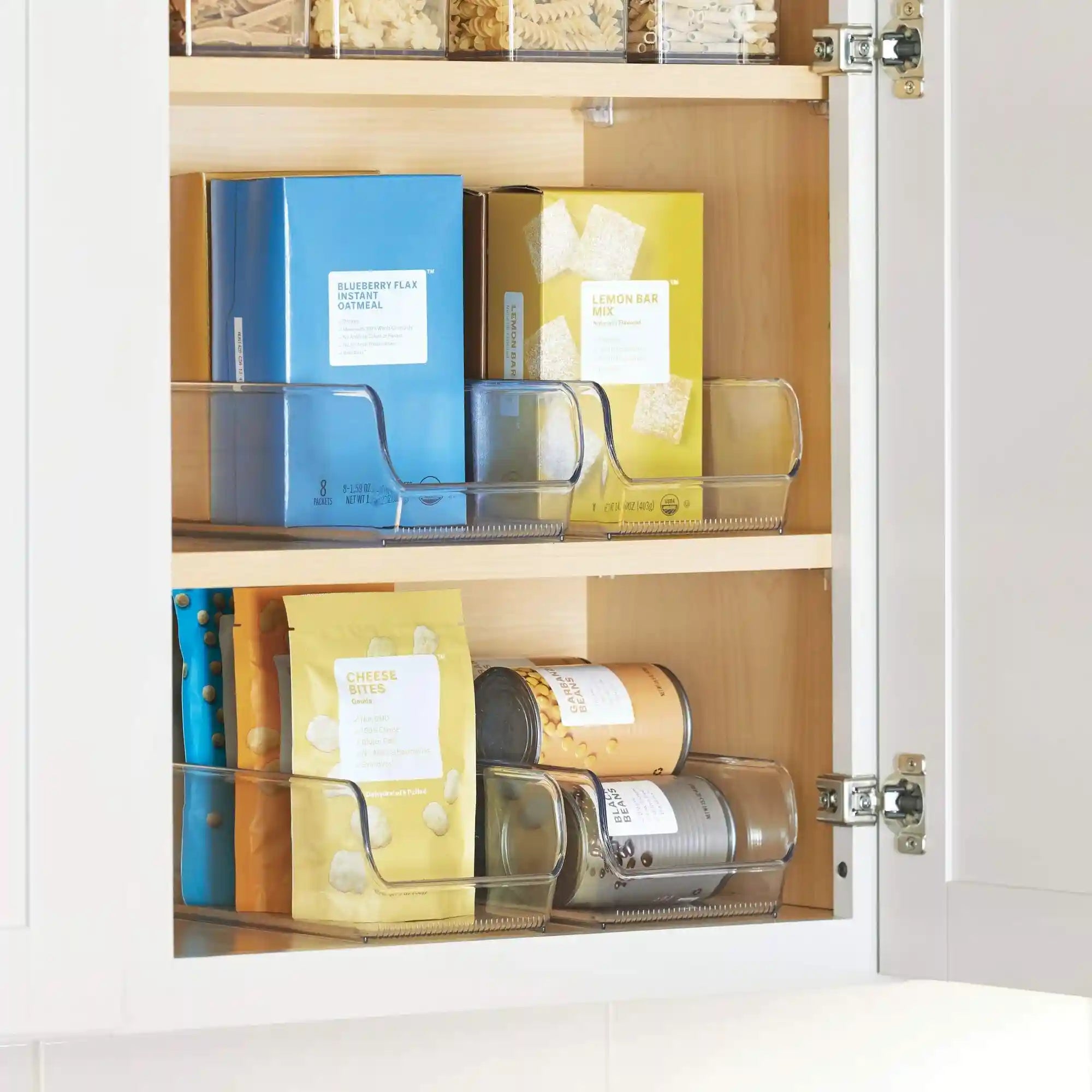 iDesign Linus Clear Storage Bins for Fridge and Freezer, Set of 2, 11" x 5.5" x 3.5", BPA-Free - Safqqa Egypt