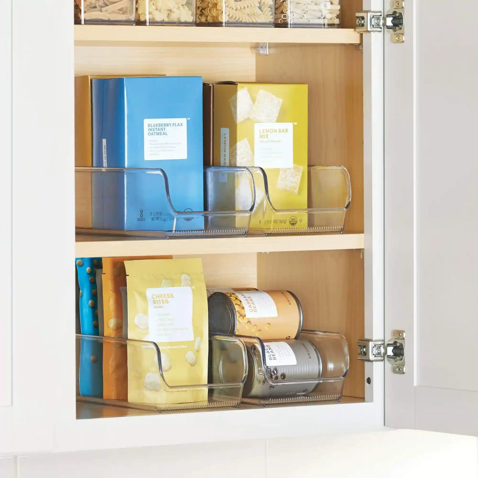 iDesign Linus Clear Storage Bins for Fridge and Freezer, Set of 2, 11