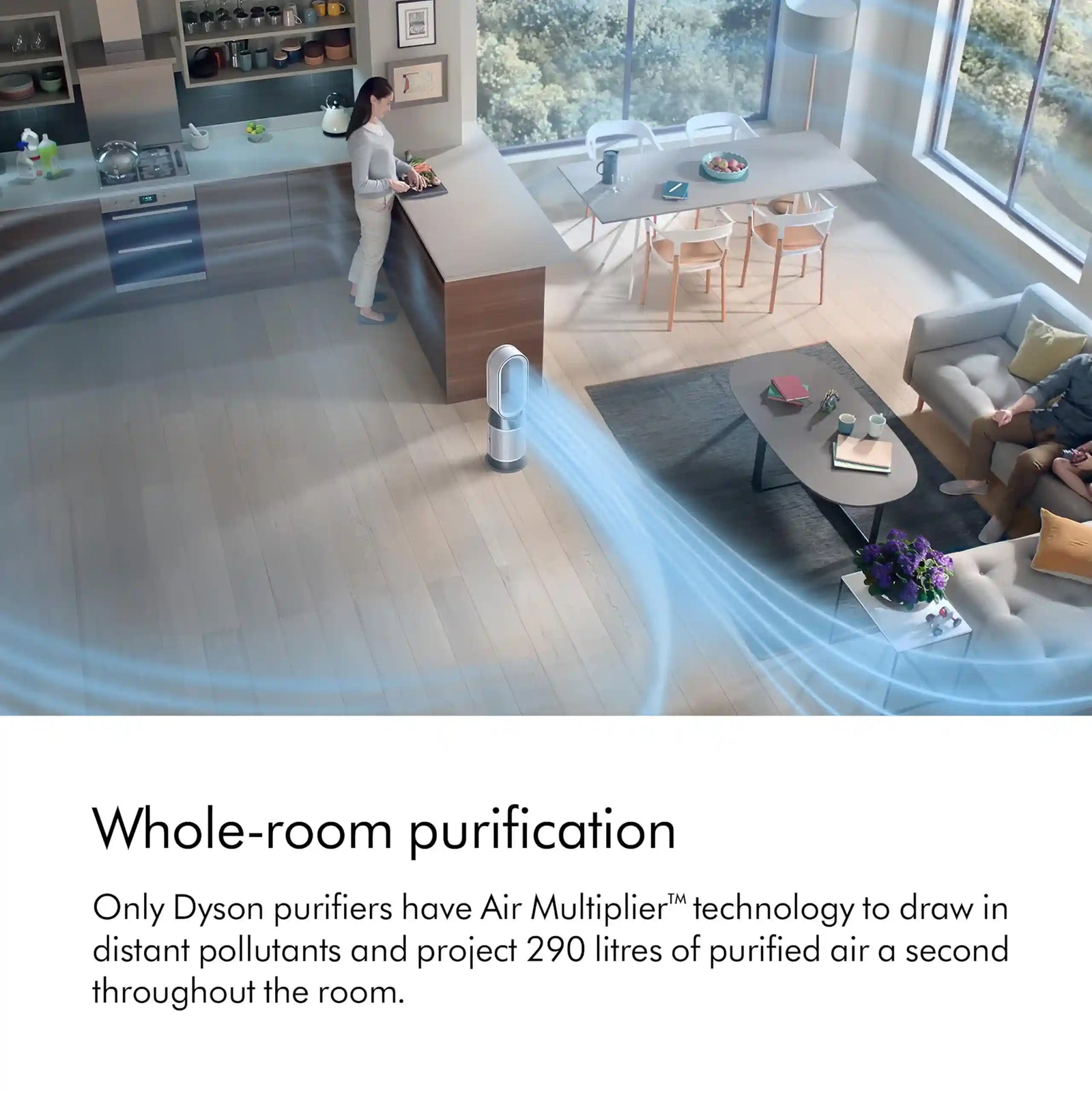 Dyson Purifier Hot+Cool™ Gen1 HP10 Heater & Air Purifier – White (Model 454856-01) – Without Box - Safqqa Egypt