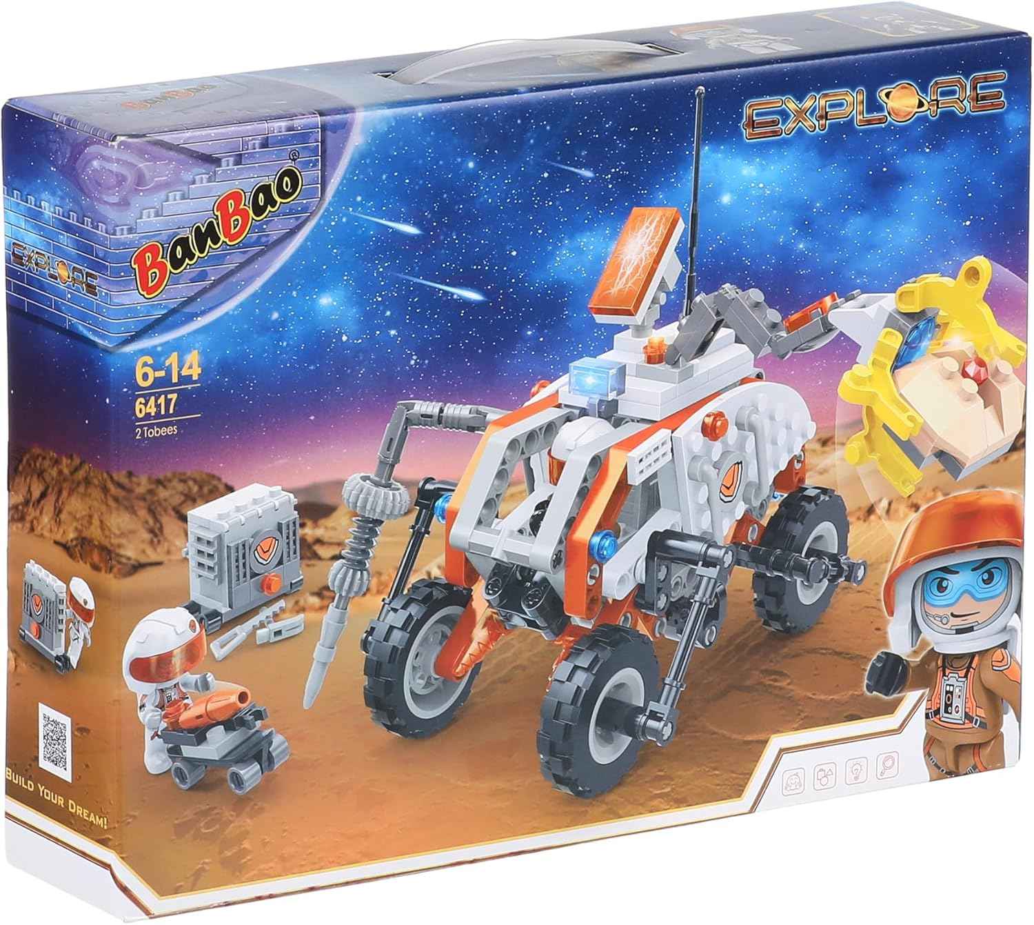 Banbao b6417 explore mars splitter models kids construction toys building blocks bricks - Safqqa Egypt