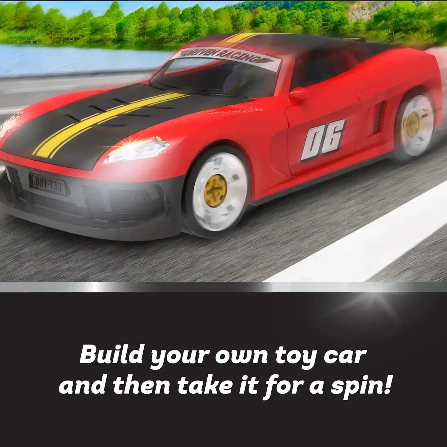 Driven by Battat Take-Apart Sports Car Toy with Accessories - Safqqa Egypt