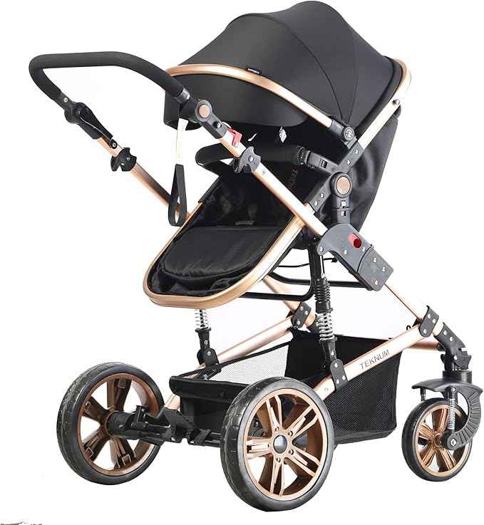 Teknum 3 in 1 Pram stroller - Black - Damage box - Safqqa Egypt