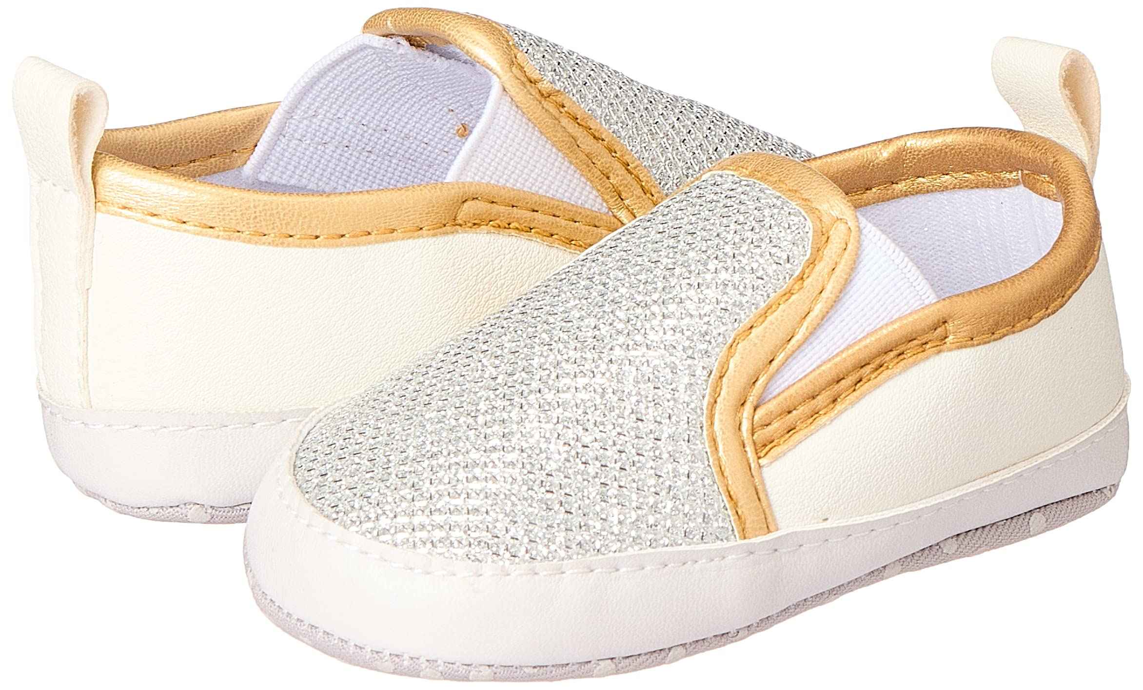 Mix & Max Faux Leather Elastic Side Panel Slip on Shoes for Girls - Safqqa Egypt