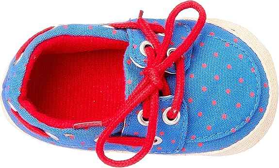 Mix and Max Polka-Dot Pattern Low-Top Lace-Up Boat Shoes for Girls - Safqqa Egypt
