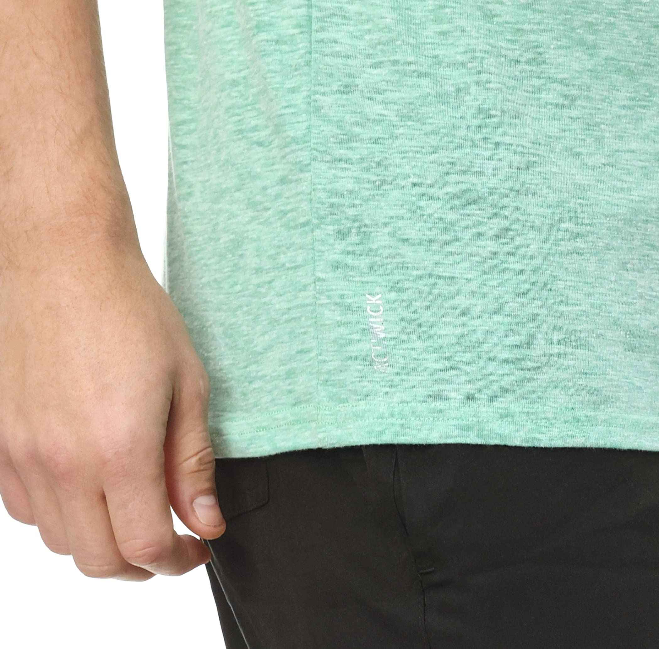 Magma Polyester Chest Print Short Sleeves Round Neck Sport T-Shirt for Men - Safqqa Egypt