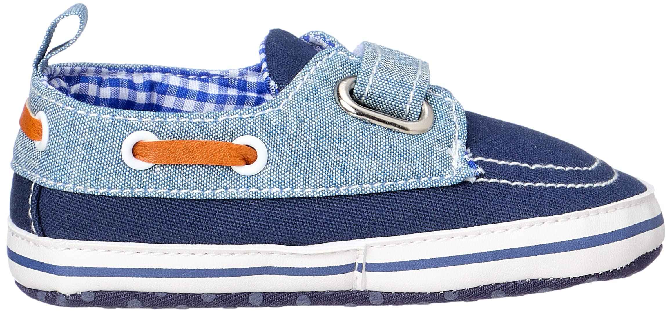 Mix & Max Canvas Velcro-Strap Shoes for Boys - Blue - Safqqa Egypt