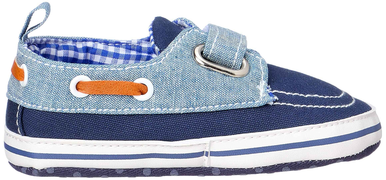 Mix & Max Canvas Velcro-Strap Shoes for Boys - Blue - Safqqa Egypt