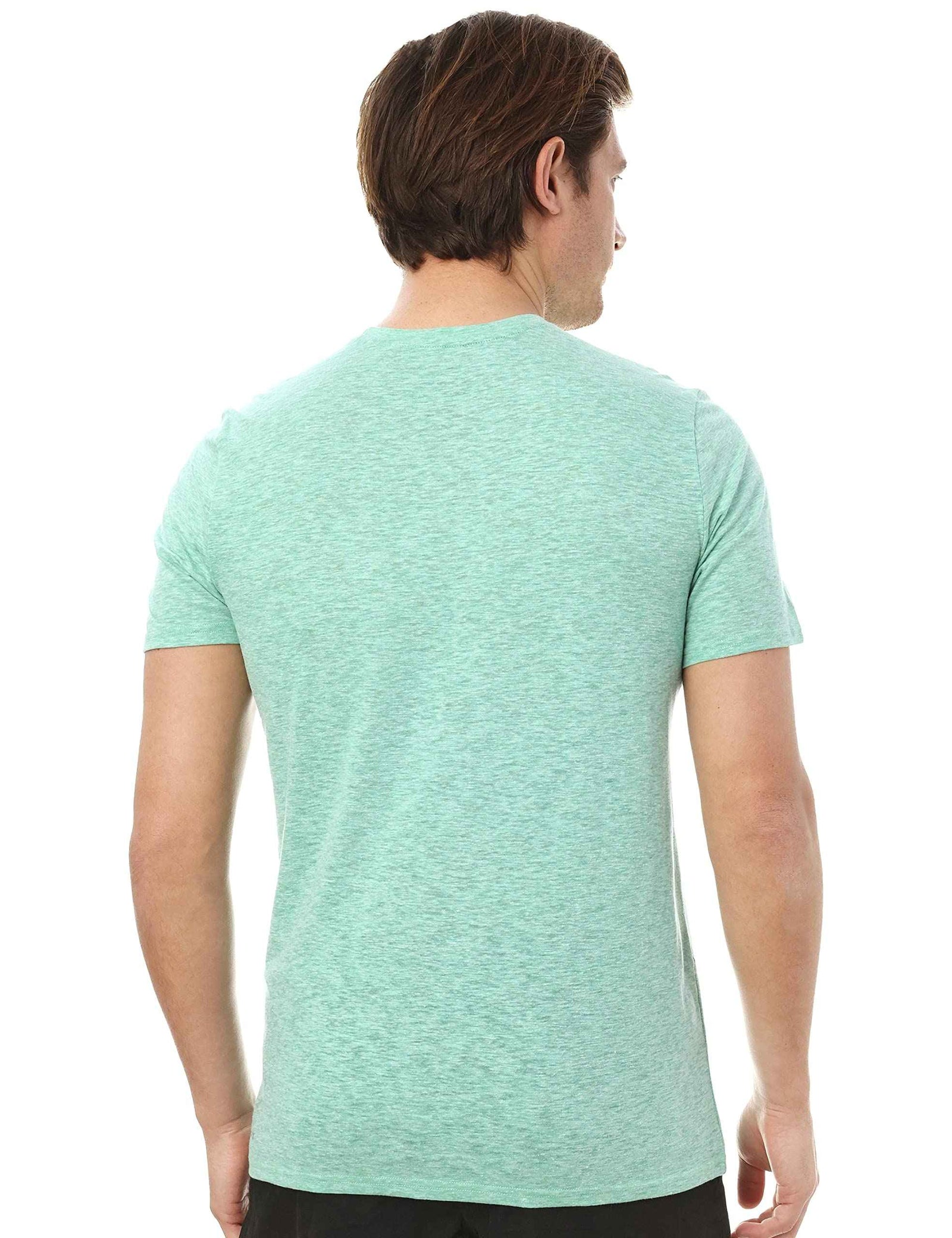 Magma Polyester Chest Print Short Sleeves Round Neck Sport T-Shirt for Men - Safqqa Egypt