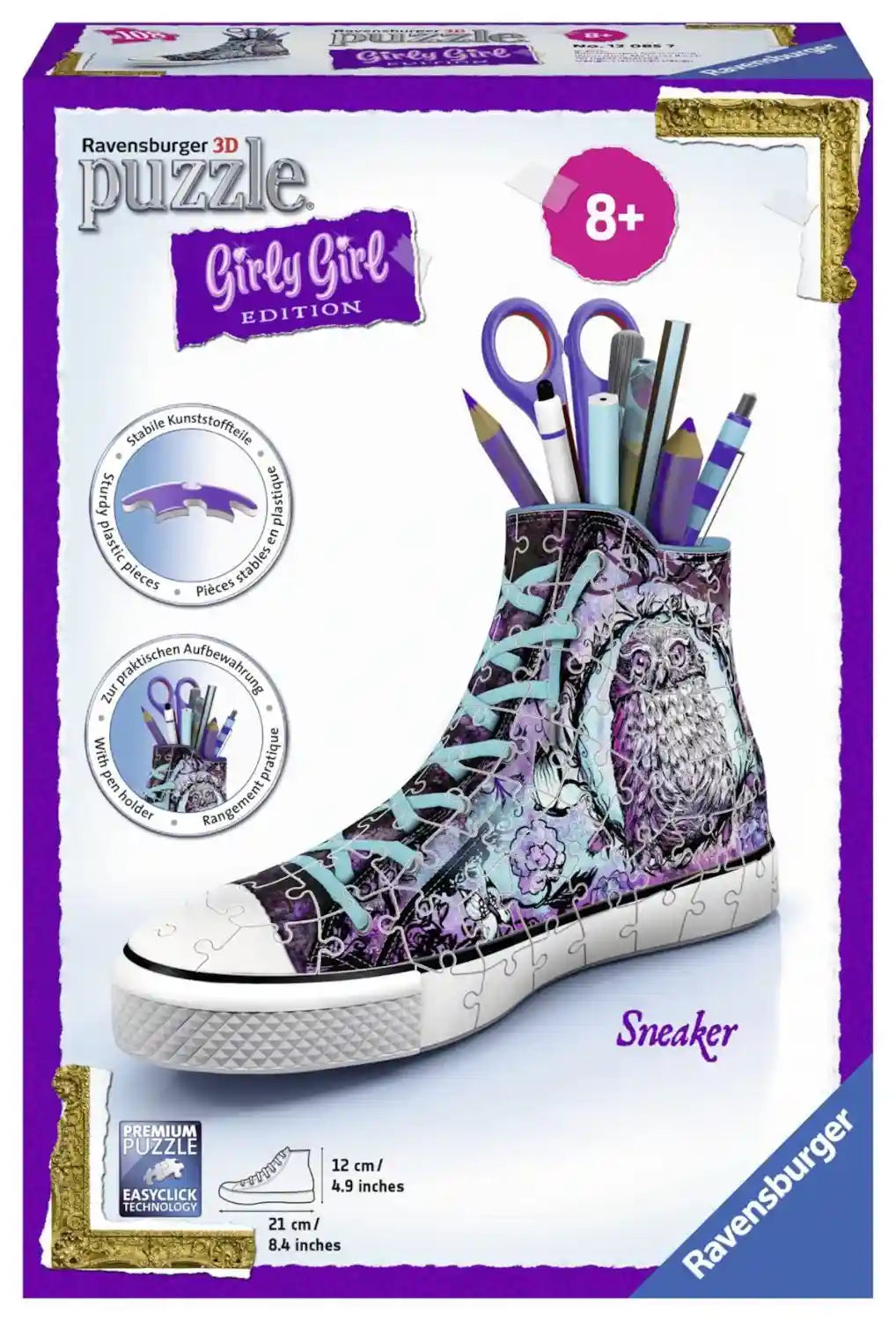 Ravensburger 12085 3d-puzzle girly girl edition sneaker - 8 years & above - Safqqa Egypt