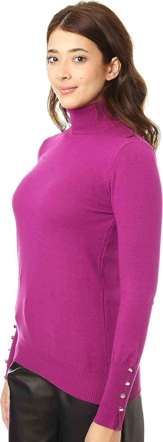 Carina Slim Fit Turtle-Neck Pullover for Women - Safqqa Egypt