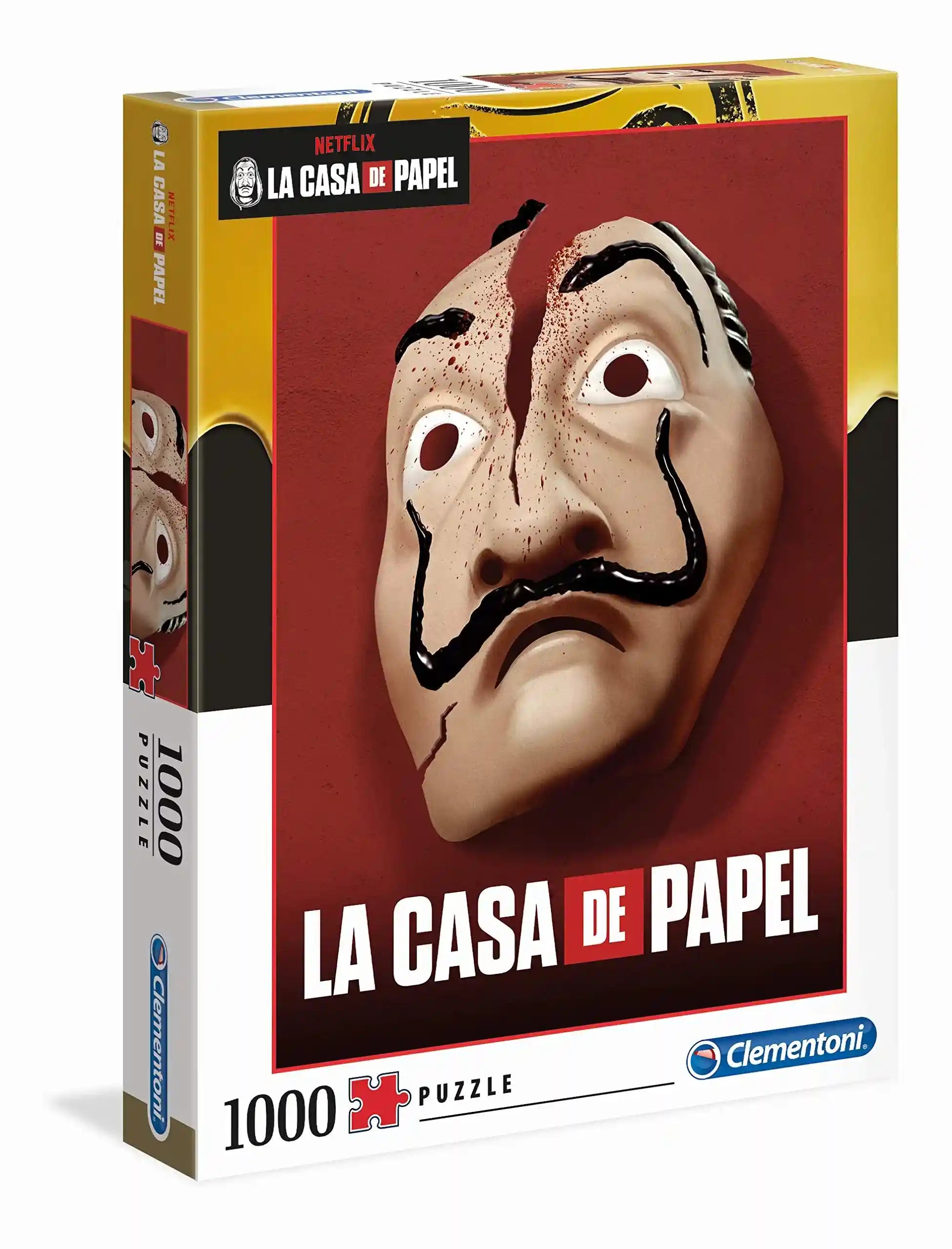 Clementoni 39533 la casa de papel/money heist-1000 pieces-made in italy adult-jigsaw puzzles netflix - Safqqa Egypt