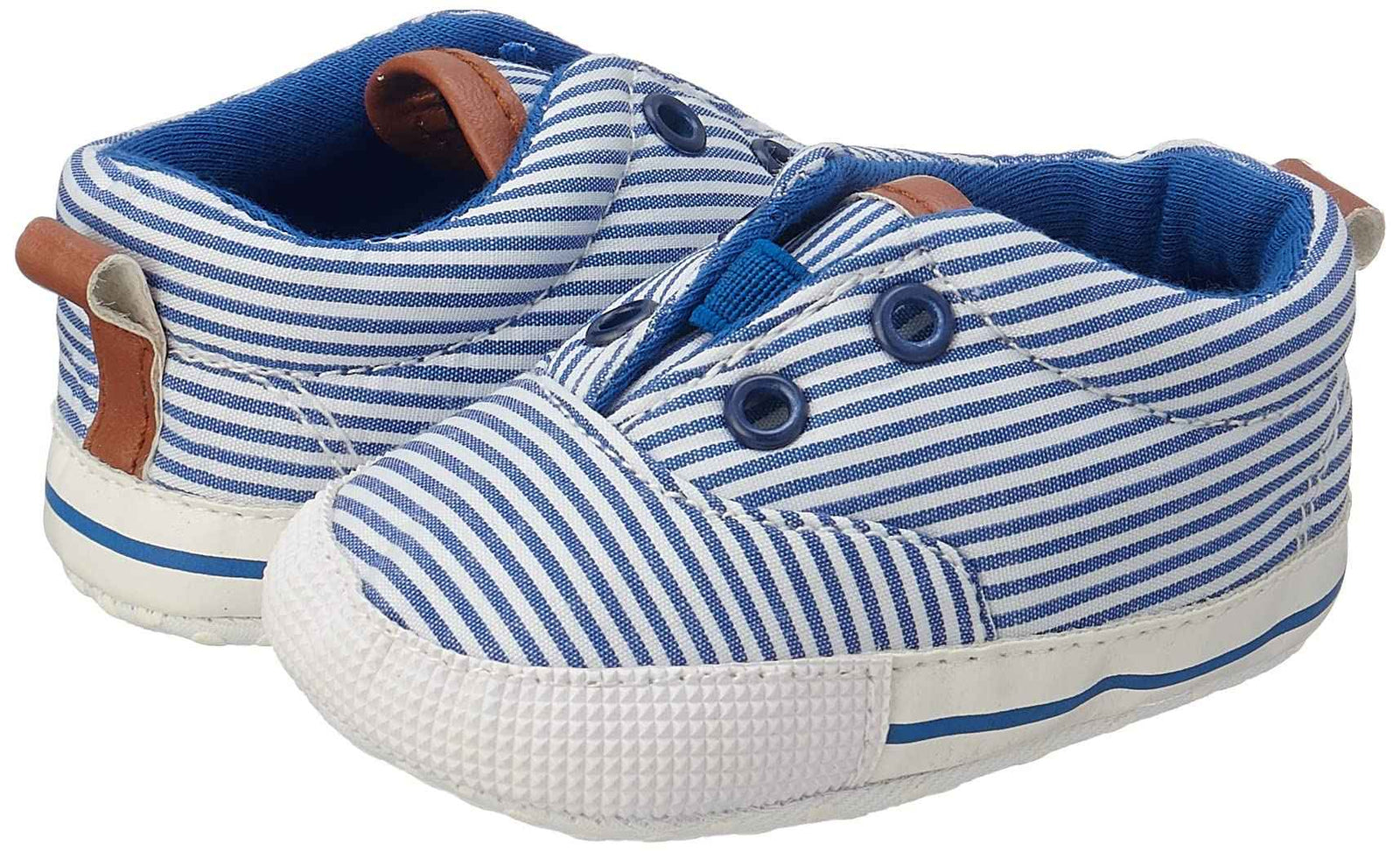 Mix and max elastic-insert striped low-top slip-on shoes for boys - Safqqa Egypt