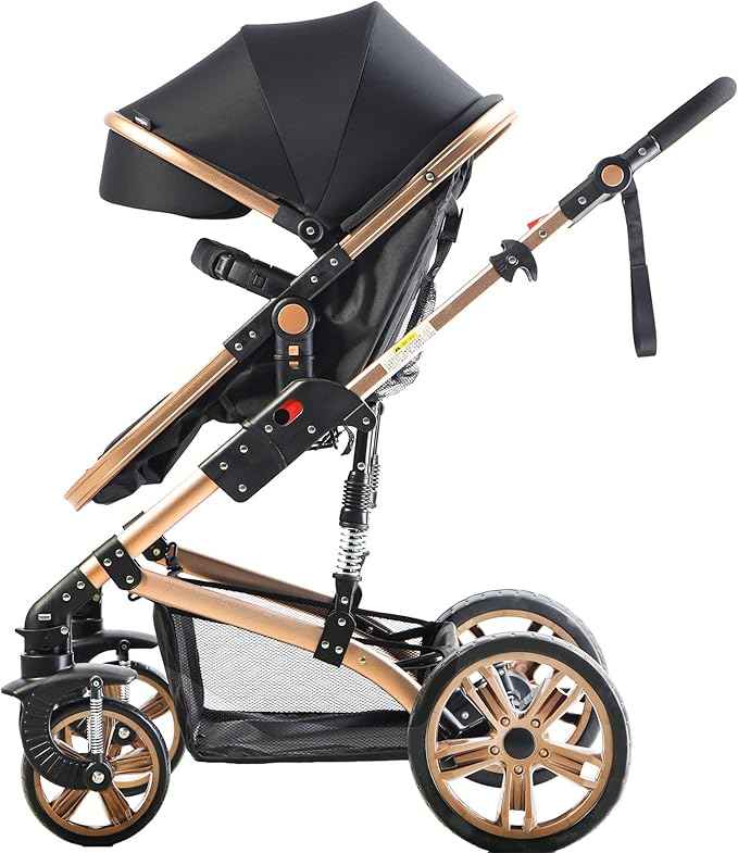 Teknum 3 in 1 Pram stroller - Black - Damage box - Safqqa Egypt