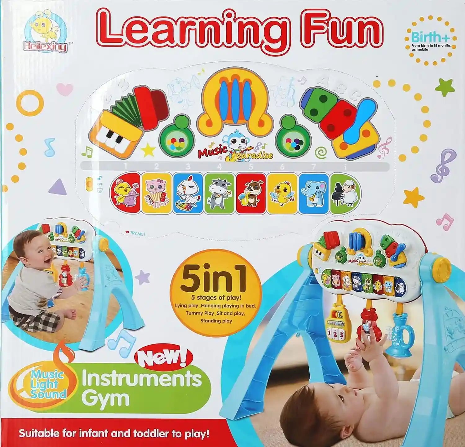 Beiexing 35731 Baby Gym with Rattles Toy - Safqqa Egypt