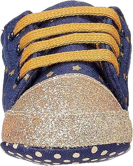 Mix & Max Two-Tone Star-Pattern Lace-Up High-Top Sneakers for Girls - Safqqa Egypt