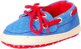 حذاء قارب منخفض الرقبة برباط من مجموعة Mix and Max Polka Dot Pattern للبنات