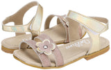 Bellino girls Synthetic leather Open Toe sandal shape flower for girls Sandal